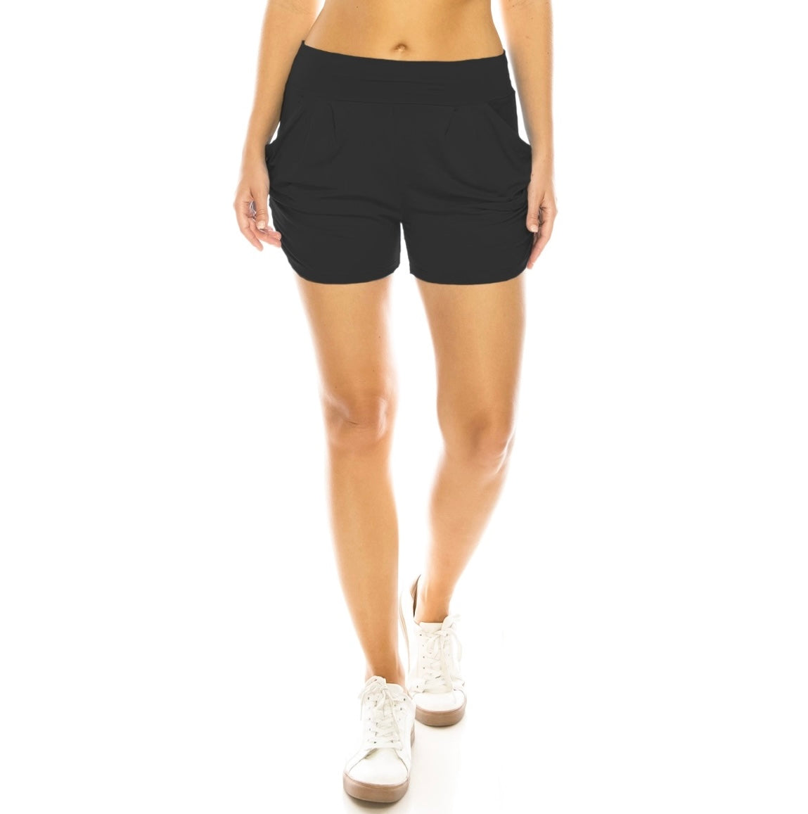 High Waist Harem Shorts