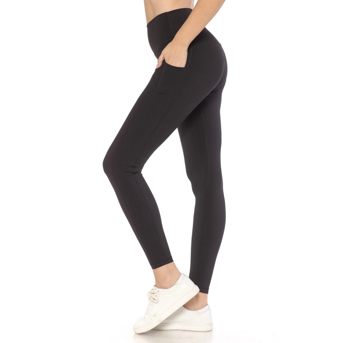 Premium Nylon Activewear Solid Leggings