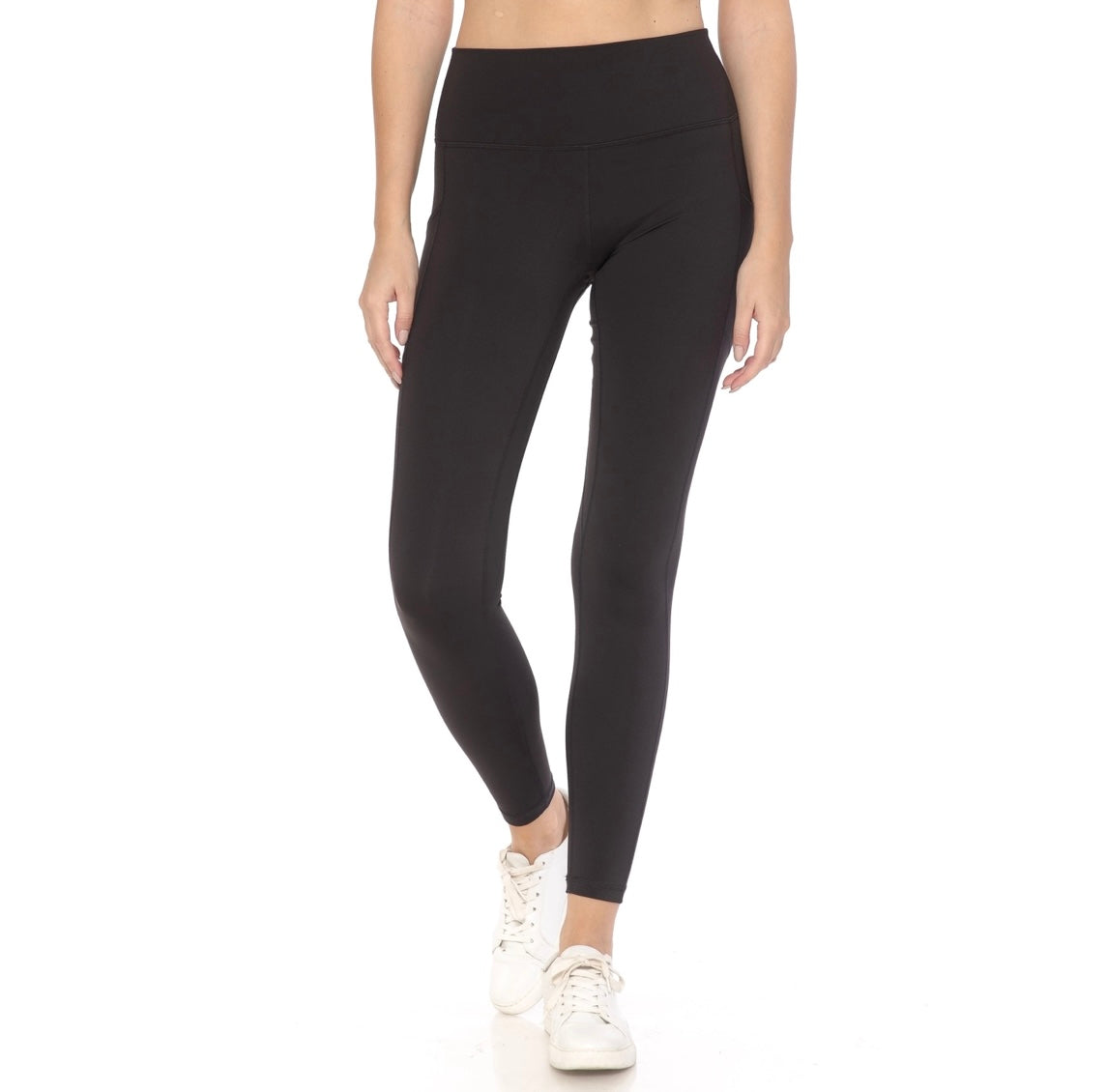 Premium Nylon Activewear Solid Leggings