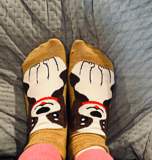 Puppy character socks